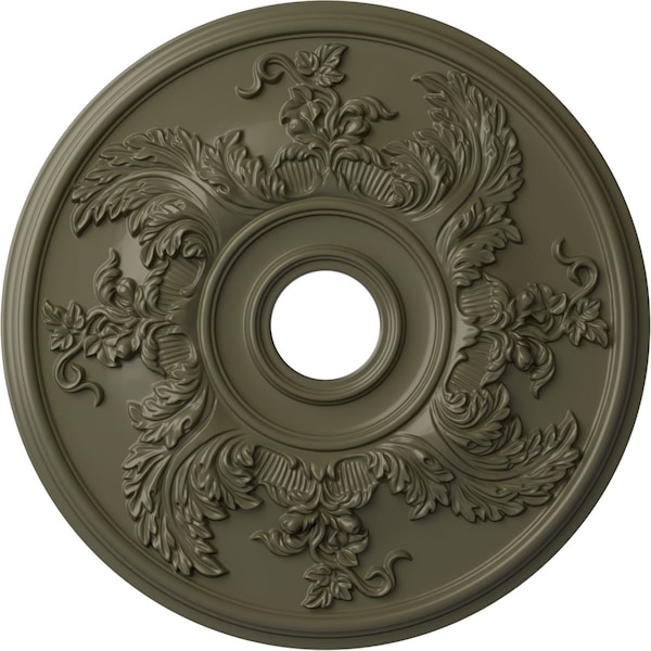 Ekena Millwork Acanthus Twist Medallion (Canopies up to 8 3/8"), 23 5/8"OD x 4 5/8"ID x 1 7/8"P, Painted Turtle CM23ACPTF - main